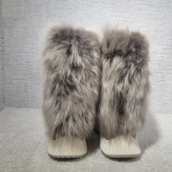 Johnston Murphy XC4 Women's Size US 8M Brown Waterproof Suede Slip On Fur Boots - Picture 4 of 8